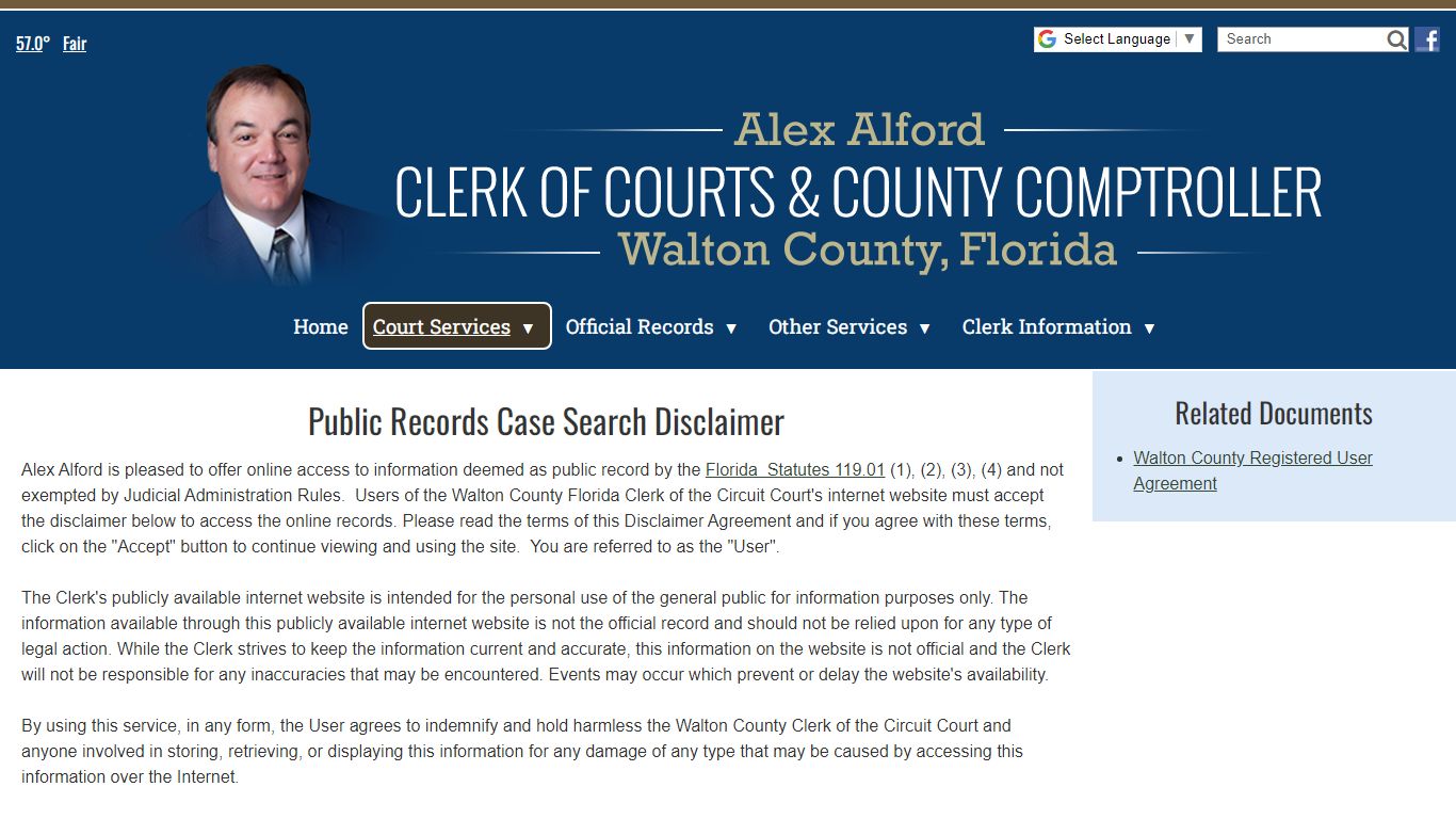 Court Records Search - Walton County Clerk of Courts & Comptroller